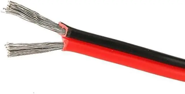 Alt view image 4 of 7 - C-able 100FT 18 AWG Gauge Electrical Wire Hookup Red Black Copper Stranded Auto 2 Wire Low Voltage 12v DC Wire for Single Color LED Strip Extension Cable Cord Spool