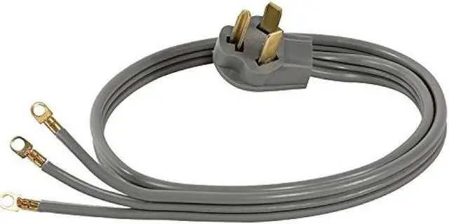 Alt view image 3 of 5 - Certified Appliance Accessories 30-Amp Appliance Power Cord, 3 Prong Dryer Cord, 3 Wires with Eyelet Connectors, 5 Feet, Copper Wire