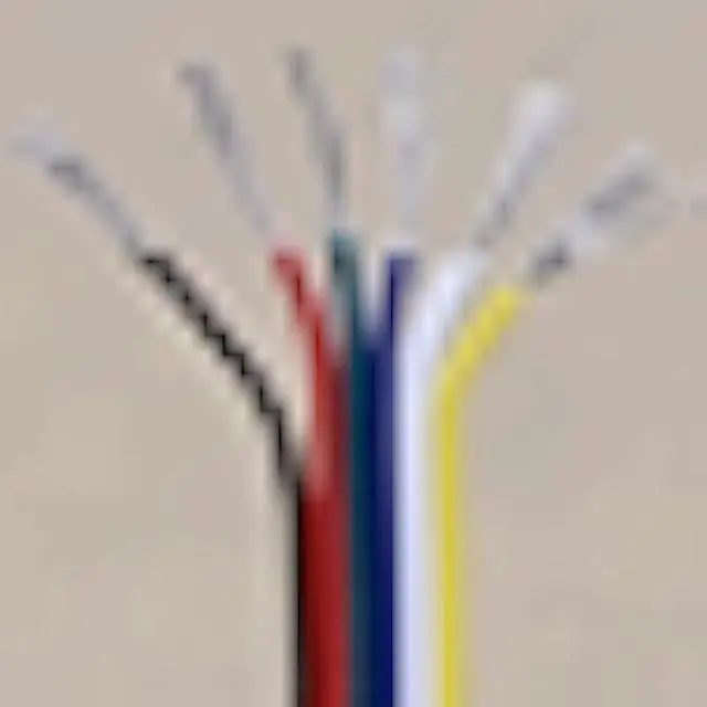 Alt view image 2 of 3 - RGBSIGHT 10m 18 Gauge RGBCCT LED Strip Extension Cable 18AWG 6pin 6 Color Stand Electrical Wire for RGB+CCT RGBWW LED Ribbon Lamp Tape Lighting 33ft Wire Line