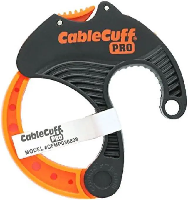 Alt view image 3 of 4 - Cable Cuff PRO (4 Pack: 4x Medium 2 Inch Diameter) Adjustable, Reusable, Cable Tie Replacements for Extension Cords or Electronics