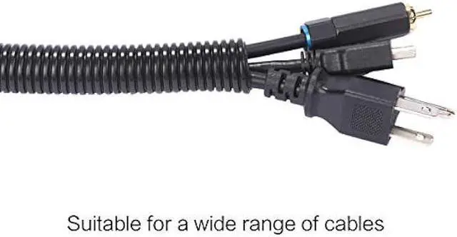 Alt view image 4 of 6 - Alex Tech 25ft  1/2 inch Split Wire Loom Tubing Wire Conduit  Black