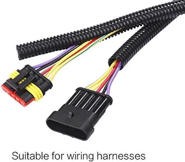 Alt view image 3 of 6 - Alex Tech 25ft  1/2 inch Split Wire Loom Tubing Wire Conduit  Black
