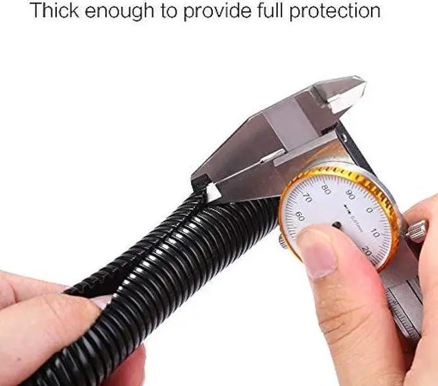 Alt view image 6 of 6 - Alex Tech 25ft  1/2 inch Split Wire Loom Tubing Wire Conduit  Black