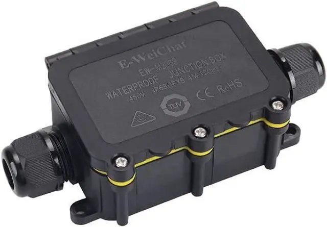 Alt view image 3 of 5 - Junction Box Outdoor Waterproof IP68, 2Way M20, Electrical Boxes Extension Cord Repair kit Coaxial Underground Cable Connector 2PCS