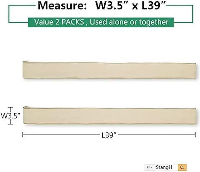 Alt view image 2 of 7 - Flexible Cable Management Sleeve with Zipper - Extendable Cord Organizer System Wrap Wire Cable Cover Sleeve Holder, Keep Home & Office Clean Safe Protector for TV/Media, Beige, 39 Inches, 2 Pcs
