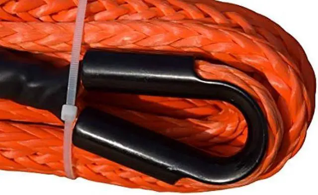 Alt view image 3 of 4 - Synthetic Winch Rope Extention for Off-road Car ATV UTV SUV,Winch Cable (1/2''x50ft, Orange)