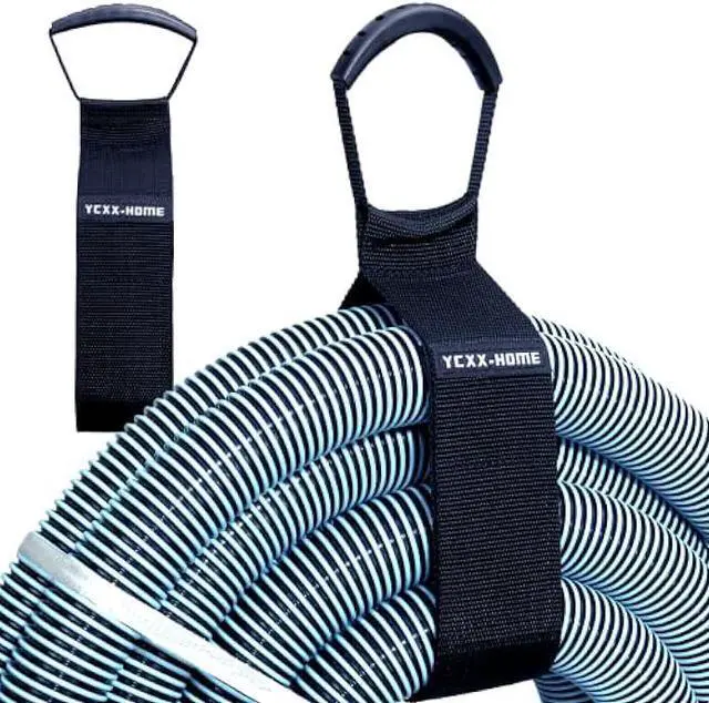 Main image of 2 PCS Heavy Duty Cord Storage Wrap Holder Extension Hook and Loop Cord Hose Organizer Strap with Carrying Handle for Cords Garden Hose Swimming or Garage Tool (LARGE-28'')