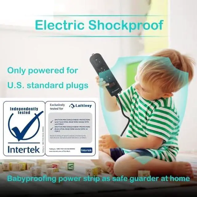 Alt view image 4 of 6 - Loitinsy Outdoor Power Strip Weatherproof, Waterproof Flat Plug with 3 Outlets, 6.5 FT Extension Cord, Overload Protection and Shockproof, Suitable for Home and Outside, Wall Mountable, Black