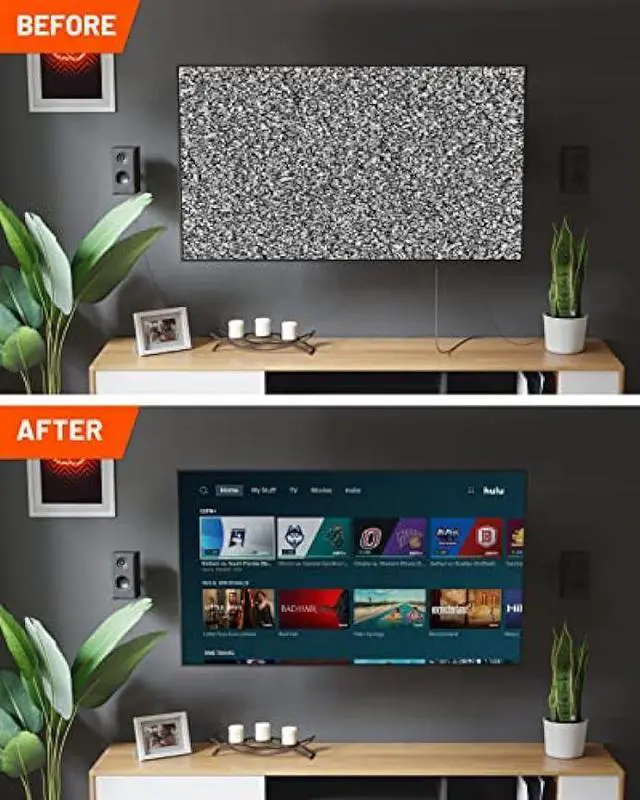 Alt view image 5 of 6 - ECHOGEAR TV Cord Hider - 2.5 Mini in Wall Cable Management Kit Cord Concealer for Wall Mounted TVs - Easy 3-Step Install w/Locking Winged Grommets for Secure Fit - Black