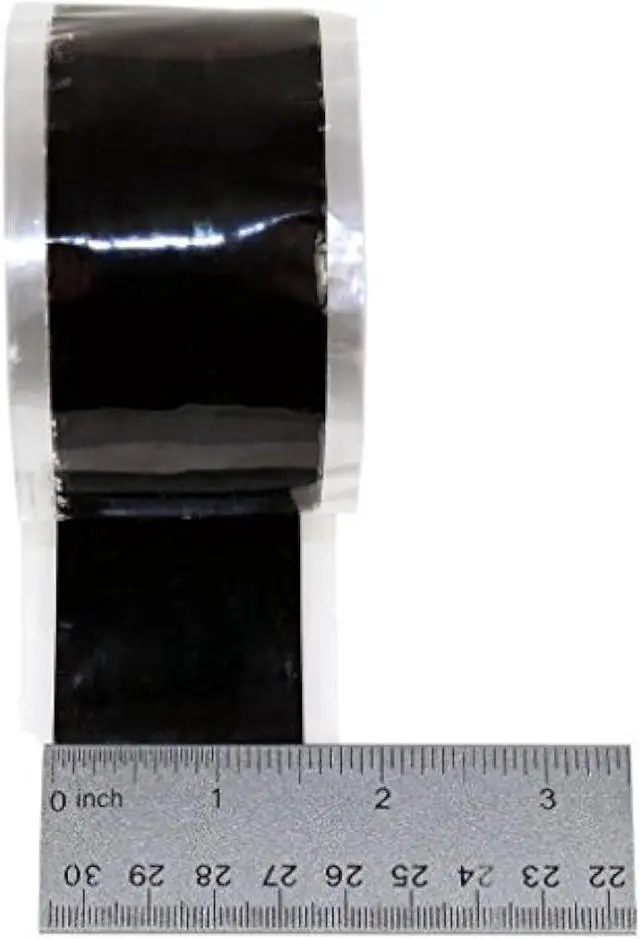Alt view image 4 of 6 - Proxicast Pro-Grade Extra Strong 30mil Weatherproof Self-Fusing Silicone Rubber Sealing Tape For Outdoor Antenna Coax & Electrical Cables, Hose/Pipe Leaks & Emergency Repairs (1.5 x 15' roll) - Black