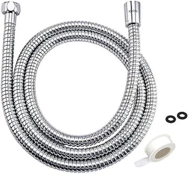 Main image of Shower Hose 96 inches Extra Long Shower Hose Extension Klabb Stainless Steel Shower Head Hose Extra Long Flexible and Durable with Brass Insert and Nut