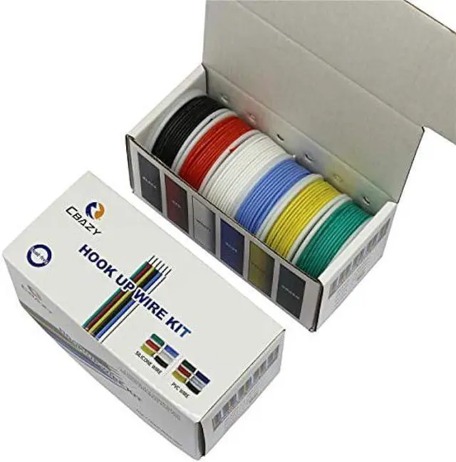 Alt view image 3 of 6 - CBAZY Hook up Wire Kit (Stranded Wire Kit) 18 Gauge Flexible Silicone Rubber Electric Wire 6 Colors 16.4 feet Each 18 AWG