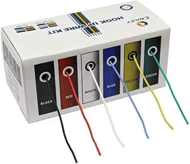 Alt view image 6 of 6 - CBAZY Hook up Wire Kit (Stranded Wire Kit) 18 Gauge Flexible Silicone Rubber Electric Wire 6 Colors 16.4 feet Each 18 AWG