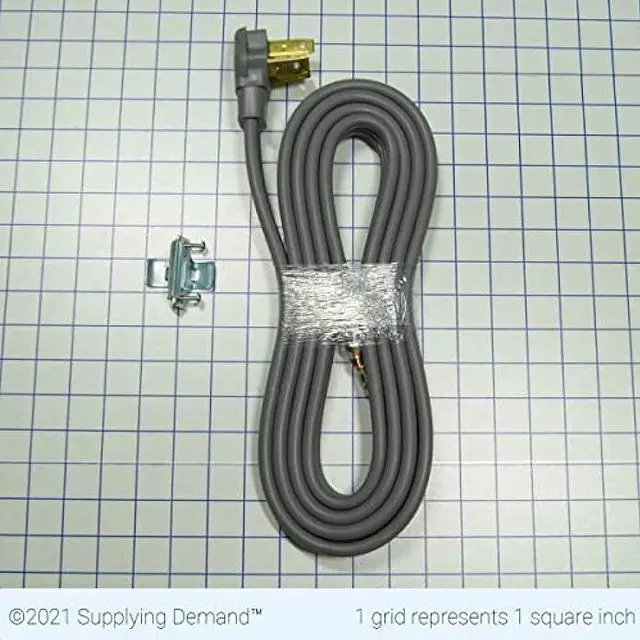 Alt view image 2 of 6 - Supplying Demand 10 Foot Range Electrical Power Cord 3 Prong Wire 50 Amp 250 Volt