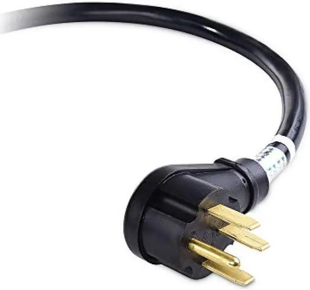 Alt view image 3 of 5 - Cable Matters 4 Prong to 4 Wire Range Cord 10 ft, Heavy Duty 6/8 AWG 50 Amp Cord (NEMA 14-50P to 4-Wire)