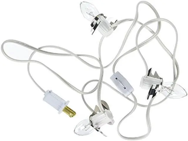 Main image of Darice White, Accessory Cord with 3 Lights, 6 Feet