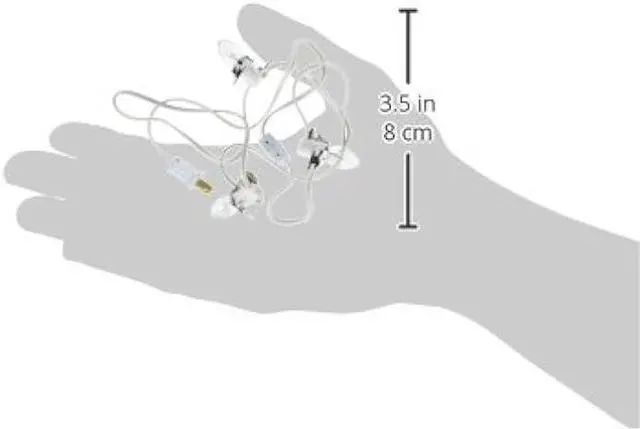 Alt view image 2 of 2 - Darice White, Accessory Cord with 3 Lights, 6 Feet