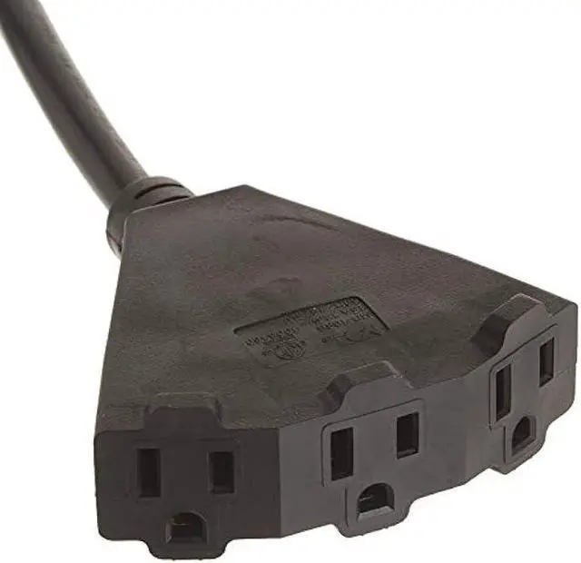 Alt view image 4 of 6 - Stanley 30669 Pro Block 2 Grounded 3-Outlet Outdoor Extension Cord, 2-Feet, Black