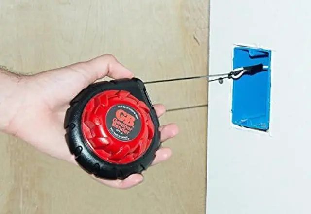 Alt view image 2 of 6 - Gardner Bender EFT-15 Mini Cable Snake, 15 Ft Steel Fish Tape, Electrical Wire Fishing Tape, Red & Black