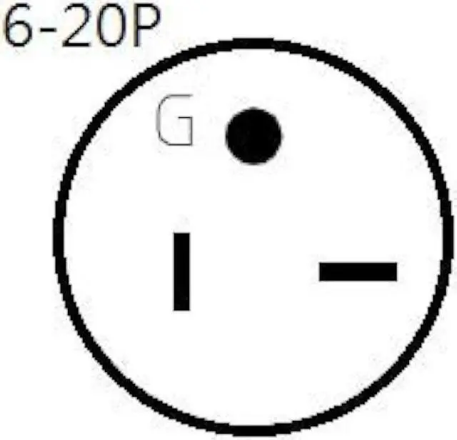 Alt view image 3 of 5 - Parkworld NEMA 6-20 Extension Cord 6-20P to 6-20R (T Blade Female Also for 6-15R Adapter) 250V, 20A, 5000W UL Listed (50FT)