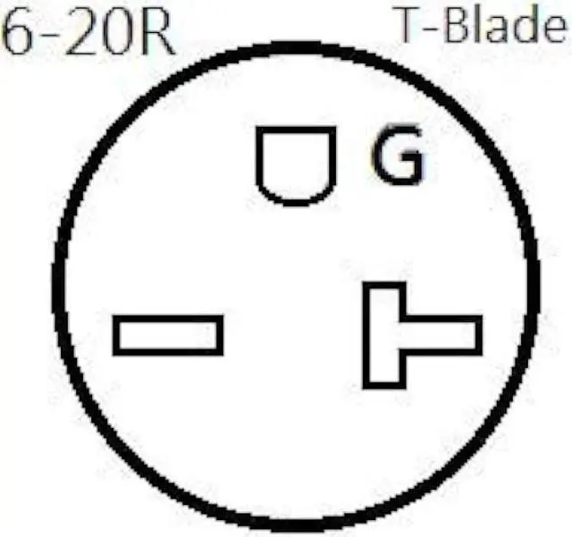 Alt view image 5 of 5 - Parkworld NEMA 6-20 Extension Cord 6-20P to 6-20R (T Blade Female Also for 6-15R Adapter) 250V, 20A, 5000W UL Listed (50FT)