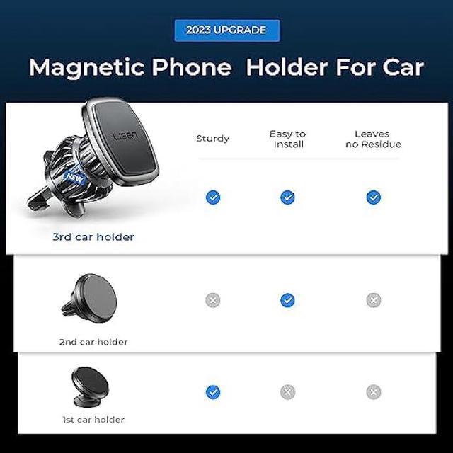 LISEN Magnetic Phone Holder Car Phone Mount Magnetic [Easily