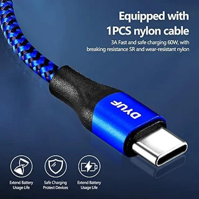 Alt view image 6 of 7 - DYUF USB C Car Charger 48W,Fast Car Charger Adapter,with 60W Type C Fast Charging Cable,Dual USB Port PD30W&QC3.0 18W Car Phone Charger,for Samsung Galaxy S22/S21/Ultra 5G,Note 20/10iPad Pro,Etc