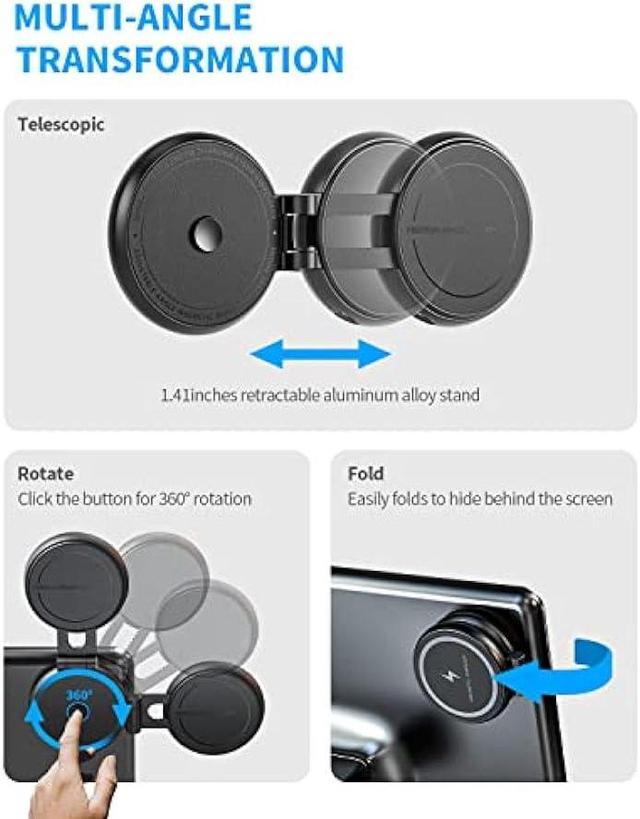 Alt view image 5 of 6 - Marnana Fast Charging Wireless Car Charger Mount, Magnetic Foldable Car Phone Holder for Tesla Model 3/Y Designed for MagSafe Compatible with iPhone 12/13/14 Series