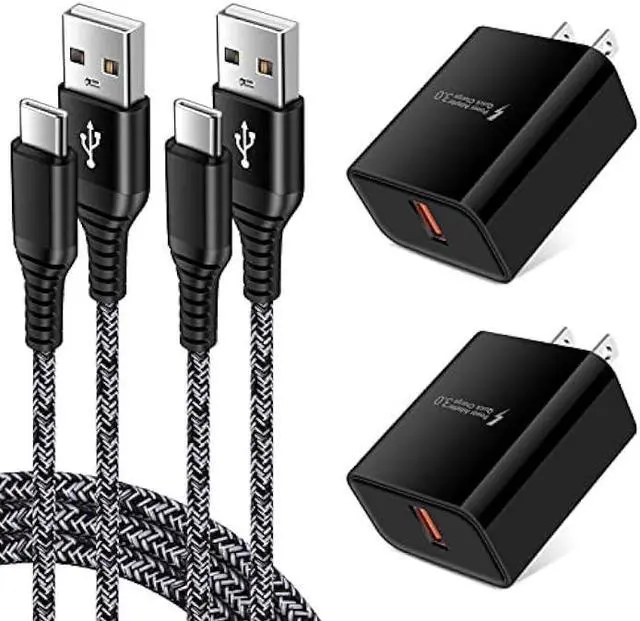 Main image of Adaptive Fast Charger Android Charger with 3ft USB Type C Cable Fast Charging for Samsung Galaxy A14 A13 5G A53 A52 A32 A12 A04S A03S S23 S22 S21 FE S20+ A11 A21 A10E Note 20 Ultra, Moto G Pure/Stylus