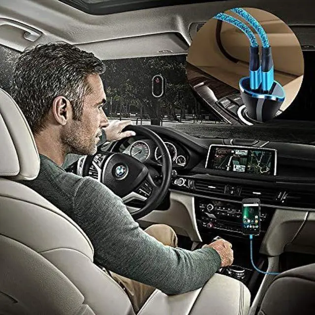 Alt view image 7 of 7 - USB C Car Charger for Google Pixel 7a/7/7 Pro 6/6 Pro/6a 5/5a 4/4a/4xl 3/3a/3xl 2/2xl XL, Samsung Galaxy S23 S22 S21 S20 A10e A14 5G, Car Charger Adapter Wall Charging Block Type C Fast Charging Cable