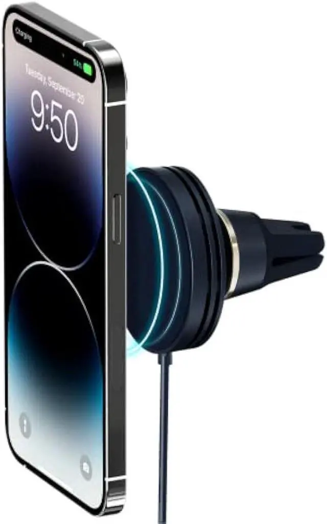 Main image of iOttie Velox Mini MagSafe Compatible Air Vent Car Mount in Midnight Blue with Wireless Charging. Compatible with MagSafe iPhones Including iPhone 12/13/14/15/16/17 Series (Car Charger Not Included)