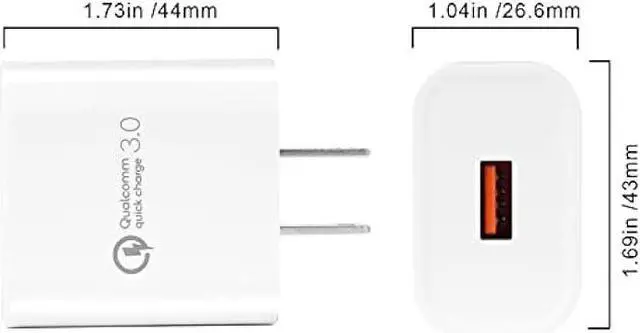 Alt view image 3 of 6 - TPLTECH Quick Charge 3.0 Fast Charger Compatible for Samsung Galaxy A10E A20E A20S A30S A50S A51,A20 A30 A40 A50 A70 A80,Galaxy Note 9 8,S8 S9 S10 Plus,LG Q51 K51S K61 G8X G7,5Ft Type C Cord