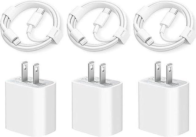 iPhone Chargers Fast ChargingApple MFi Certified 3 Pack cargador 20W Super  Fast Charger USB C Wall Charger with 6FT Cable Compatible with iPhone 11 12  13 14 Plus,Pro Max,Pro/Mini/XR/iPad 
