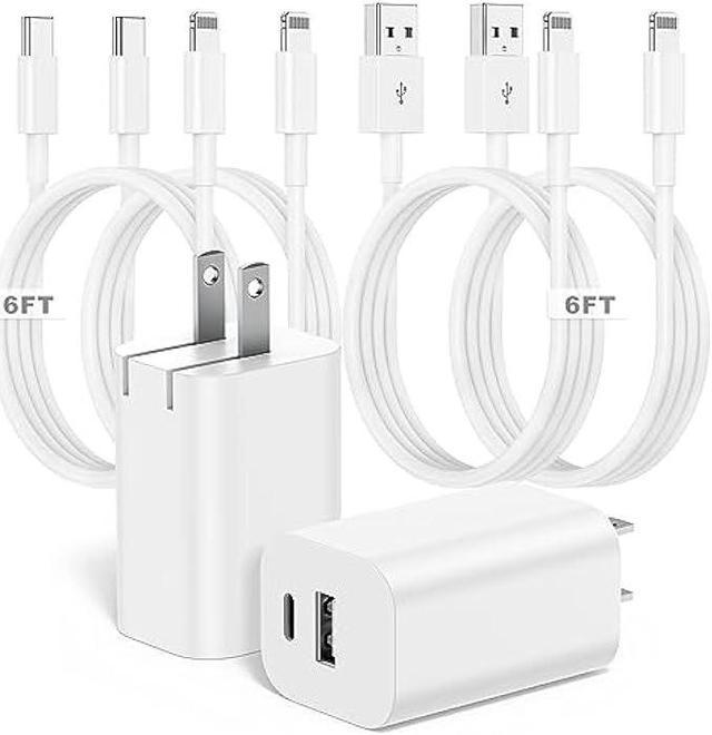 6ft USB C to Lightning Cable,[Apple MFi Certified] 2-Pack iPhone Fast Charger  Cable, Long Type-C Power Delivery iPhone Charging Cord for Apple iPhone  14/14 Pro Max/13 Pro/13/12 Mini/11/iPad Pro 