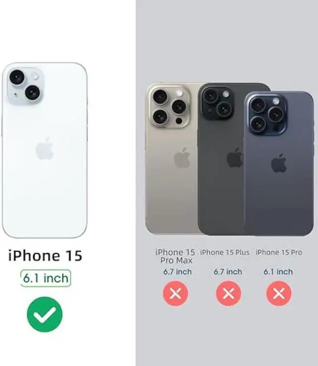 Alt view image 2 of 6 - Arae Compatible with iPhone 15 Case with Card Holder and Wrist Strap Wallet Flip Cover for iPhone 15 6.1 inch,Rose Gold