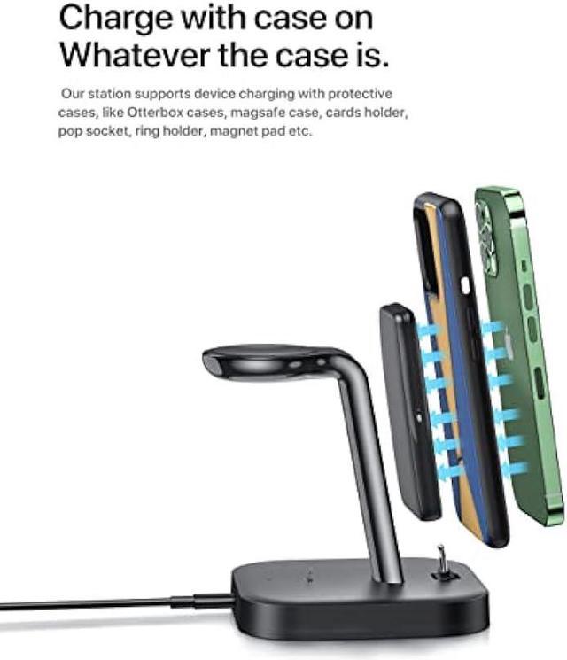 Intoval Charging Station for Apple Multi Devices,3 in 1 Charging