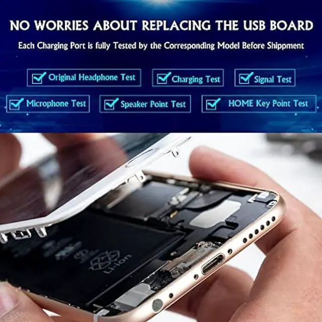 Alt view image 4 of 7 - USB Charging Port for T-Mobile REVVL 4+ Plus 5062W 5062Z Dock Connector Charger Board Flex Cable Assembly Replacement for REVVL 4+ Plus 5062W 5062Z with Tools