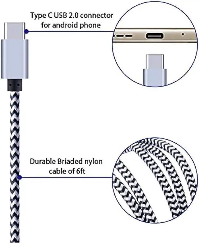 Alt view image 6 of 7 - OrSunday Quick Charge 3.0 Fast Charger for LG Stylo 4/5/6, LG G5 G6 G7 G8 G8X V20 V30 V40 V50 ThinQ, LG Velvet 5G Wing K51 K61 K71 K92 W41