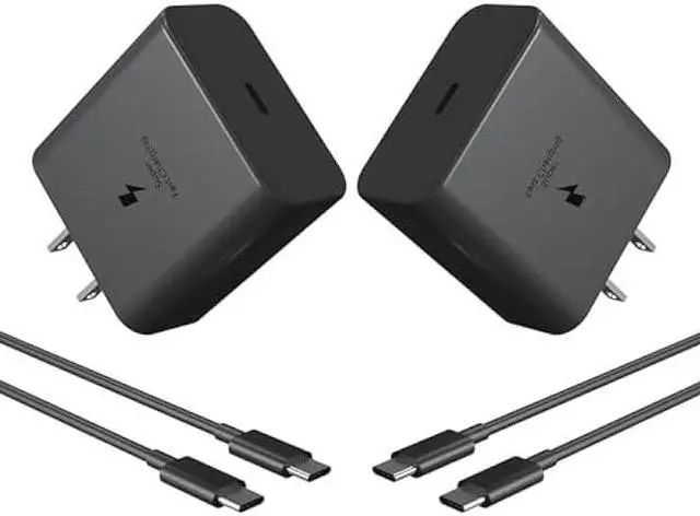 Main image of 45W USB C Charger - Super Fast Type C Charging Compatible with Samsung Galaxy S25 S24 S23 S22 Ultra,S25+ S24+ S23+ S22+ and More Series,PPS Wall Android Phone Charger & 6ft C Cable Cord2 Pack