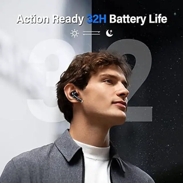 Alt view image 6 of 6 - CALCINI Wireless Earbuds for iPhone Bluetooth Headphones 5.3 with LED Power Display Charging Case, True Wireless Earphones, IP67 Waterproof Mic Headset TWS Stereo Sound for Sport Workout Android iOS