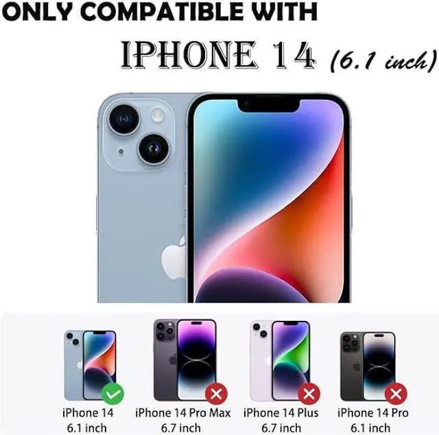 Alt view image 7 of 7 - Annymall for iPhone 14 Case with 2 Screen Protector,Full Body Shockproof Drop Protection Dust Proof Heavy Duty 3-Layer Rugged Durable Military Grade Cover for Apple iPhone 14 6.1 (Black/Oranger)