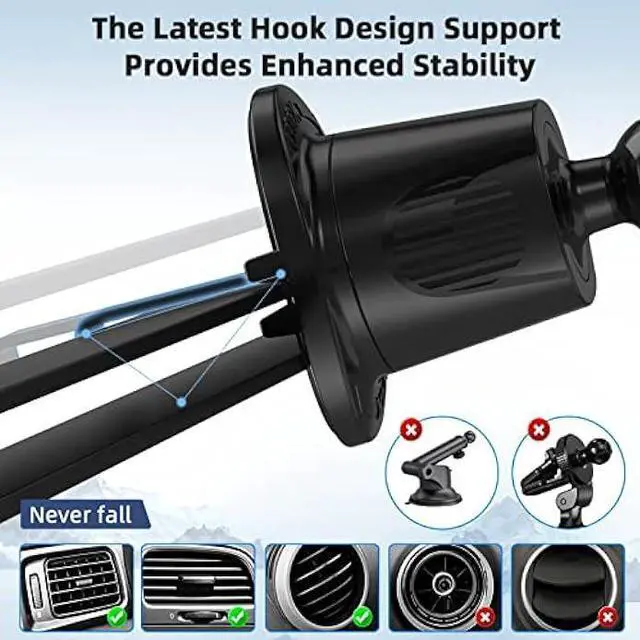 Alt view image 4 of 5 - Magnetic Wireless Car Charger - Lekente MagSafe Car Mount Charger Compatible with iPhone 14/14 Plus /14 Pro Max /13/12 Pro Max Mini | 15W Fast Charging Auto Alignment Car Air Vent Phone Holder