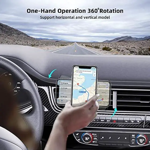 Alt view image 5 of 5 - Magnetic Wireless Car Charger - Lekente MagSafe Car Mount Charger Compatible with iPhone 14/14 Plus /14 Pro Max /13/12 Pro Max Mini | 15W Fast Charging Auto Alignment Car Air Vent Phone Holder