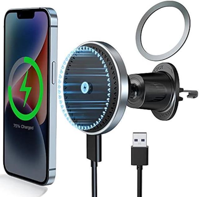 Magnetic Wireless Car Charger - Lekente MagSafe Car Mount Charger  Compatible with iPhone 14/14 Plus /14 Pro Max /13/12 Pro Max Mini