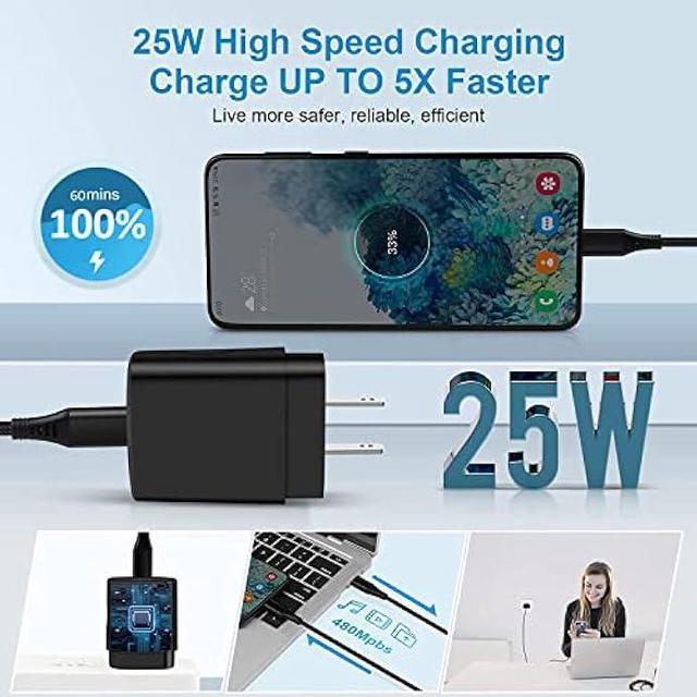 Original Samsung Galaxy A54 5G 25W Super Fast Charger & Type-C to