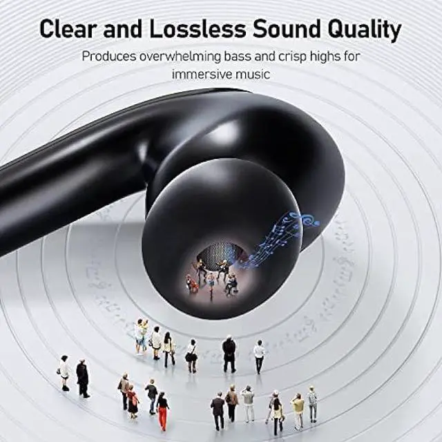 Alt view image 3 of 6 - CALCINI Wireless Earbuds for iPhone Bluetooth Headphones 5.3 with LED Power Display Charging Case, True Wireless Earphones, IP67 Waterproof Mic Headset TWS Stereo Sound for Sport Workout Android iOS