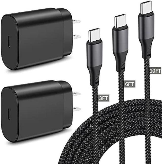 Apple iPhone 15 Pro Max USB Type-C Wall And Car Charger Bundle Black With 2