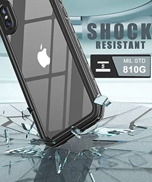 Alt view image 5 of 7 - LOVE BEIDI iPhone X/Xs Waterproof case Life Snowproof Dirtproof Shockproof Cover for iPhone X/Xs 5.8 (Black)