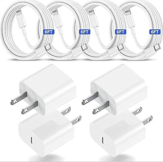  4Pack USB C to Lightning Cable 6ft,(Apple MFi