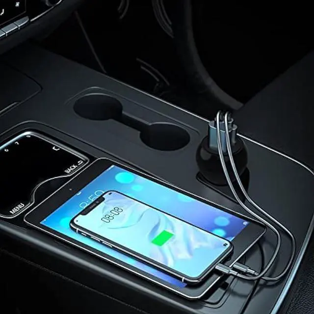 Alt view image 6 of 6 - USB C Car Charger Adapter, 12V Car Charger Multi Port, 38W 2 Port Car Charger, PD 20W& QC 18W Cigarette Lighter Adapter, USB C Car Plug Fast Charging iPhone 14/13/12, iPad Air/Pro, S20/S10, Note 21/20